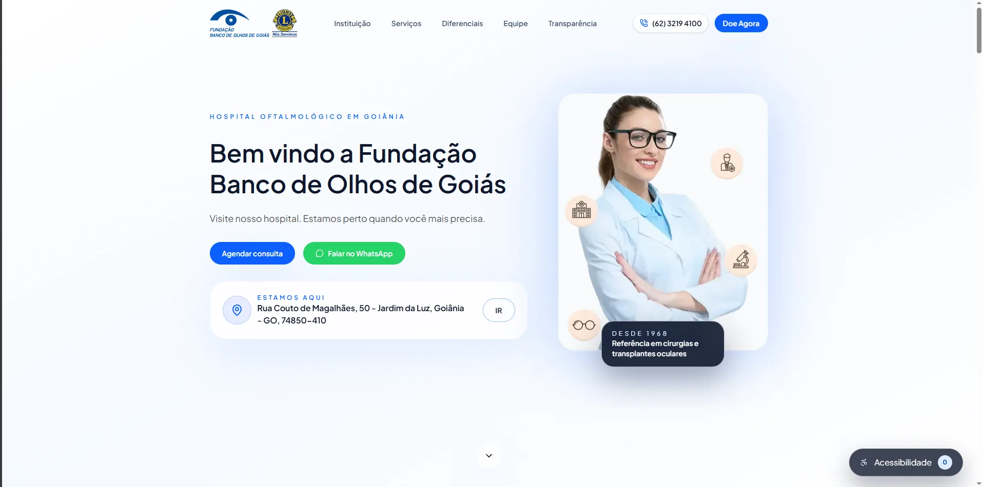 Institucional - Fundação Banco de Olhos